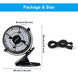 Keynice USB Clip Personal Desktop Fan 7