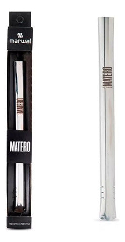 Flat Mate Straw Matte Stainless Steel in Blister 0