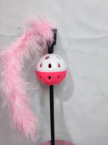 Stick with Bell Ball Fringe Cat Toy #02072 5