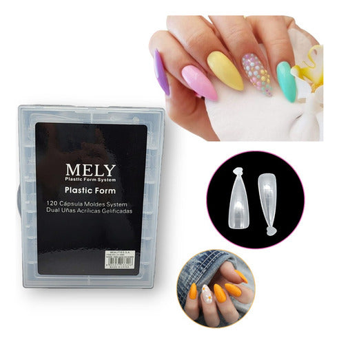 MELY Dual System Stiletto Capsules 120 Pcs Reusable 0