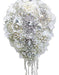 Iffo White Hydrangea Drop Brooch Bouquet Silver Wedding Bouq 0