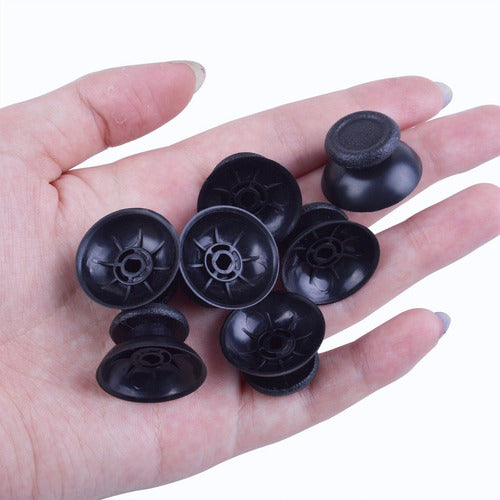 Bronagrand Replacement for PS4 Thumb Stick 5 Pairs Black 4