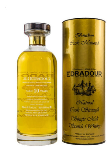 Whisky Edradour 10 Años 2012 Natural C.s Bourbon 58,2% 700ml 0