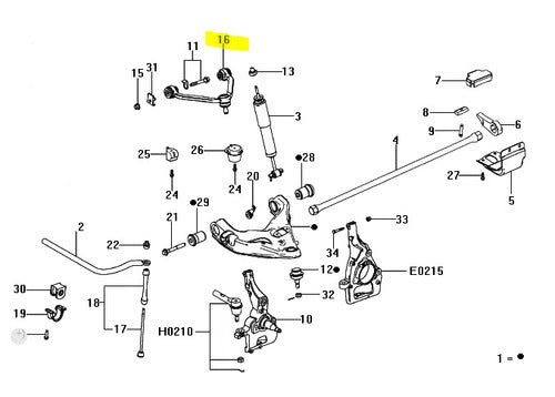 Brazo Buje Suspension Superior Ford Ranger 98/12 0