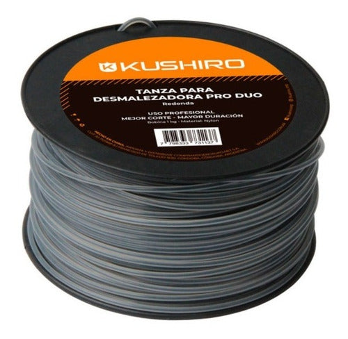 Kushiro Pack X2 Tanza Nylon Desmalezadora 3mm Redonda Profesional 0