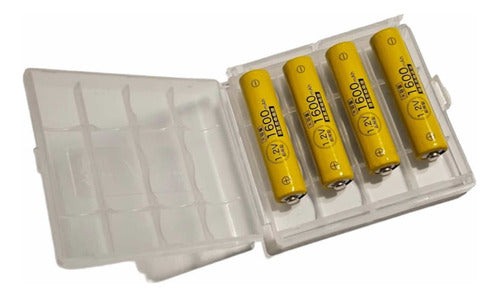 Delipow Rechargeable AAA Batteries Pack of 4 - 1600 mAh 0