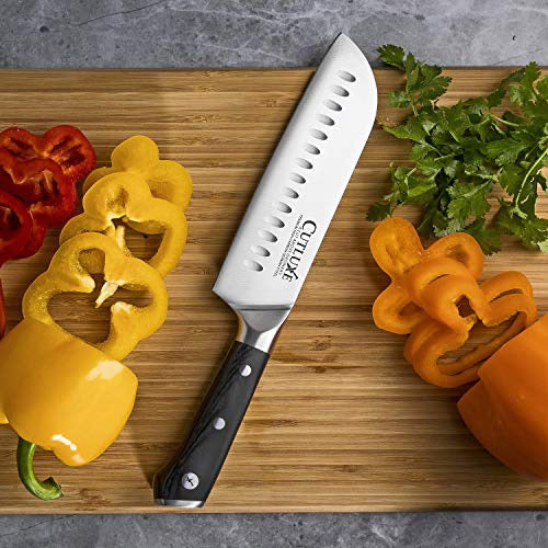 Cutluxe Santoku Cuchillo De Cocina De 7 Pulgadas Forjado De 3