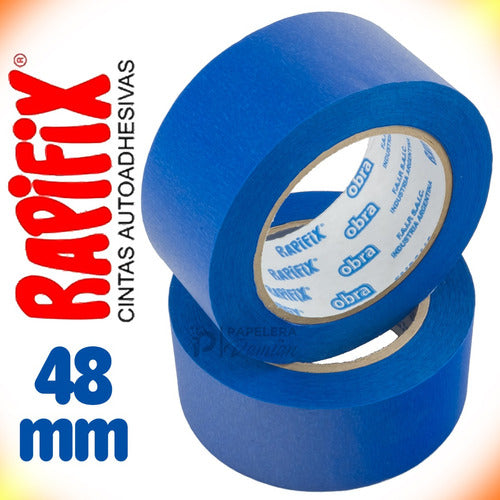 Rapifix Cinta Papel Obra Enmascarar Azul UV 48mm Rapifix Pintor Roll 2