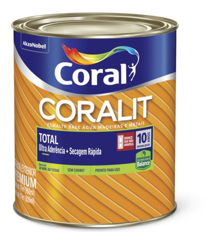 Coralit Secagem Rápida Acetinado Branco 0,9l 0