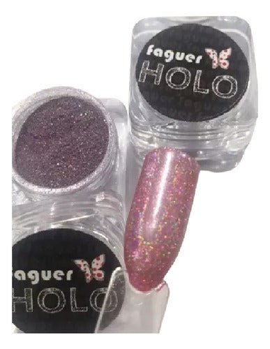 Polvo Efecto Holografico, Effect Nails Powder. Faguer 0