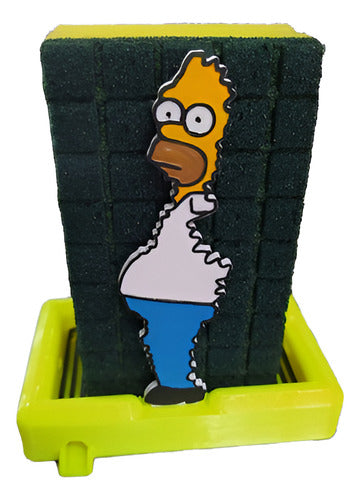 Divertido Porta Esponja Homero Simpson Deco Locomondo3d 0