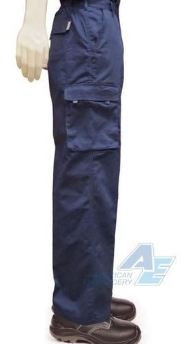 AE Pantalón Cargo Brin Heavy 100% Algodón Invierno Azul 1