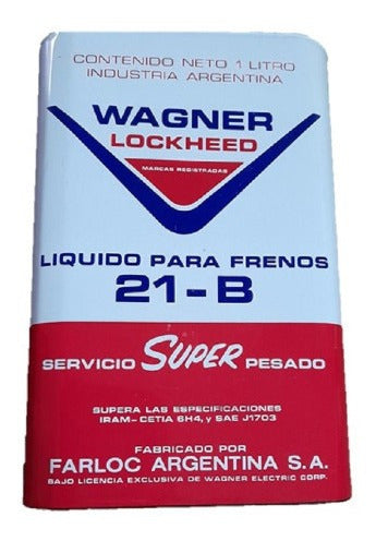 Liquido Para Frenos Wagner Lockheed T21-b Lata De Epoca 1