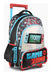 School Backpack with LED Light and Extendable Cart 18" 21