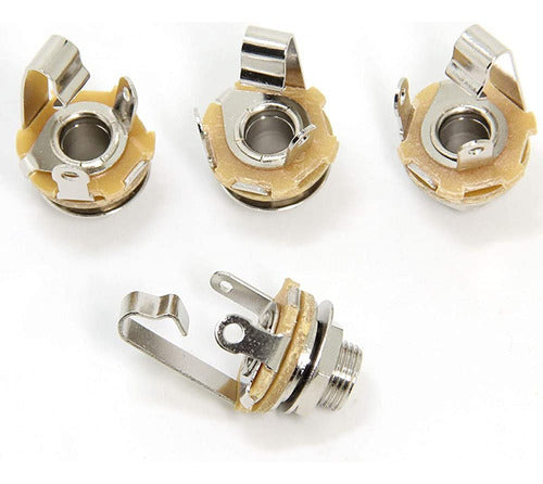 ~? Ancable 4-pack 1/4  Hembra Guitar Input Jack-6.35mm Ts Mo 0