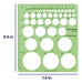 Pacific Arc Professional Circle Guide, 45 Circles from 1/16" to 2.25" 3