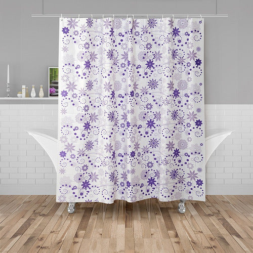 Eliplast Cortina De Baño Flor Giavanni Linea Estrella 3