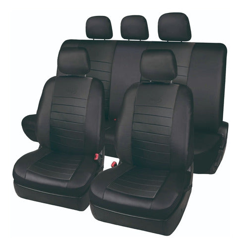 Team Premium Quilted Leather Seat Cover for Fiat 500 0