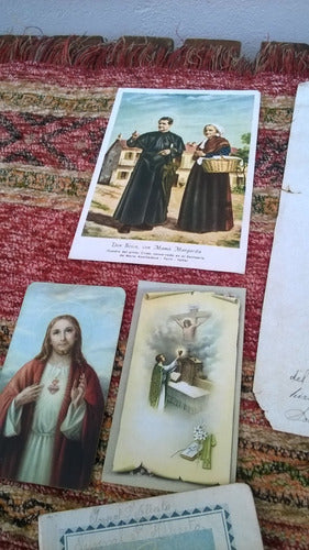 Lote Antiguas Tarjetas Religiosas Recuerdo 1ra Comunión 1916 4