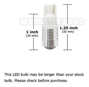 CREE 4pcs T10 5W White LED Bulbs 2