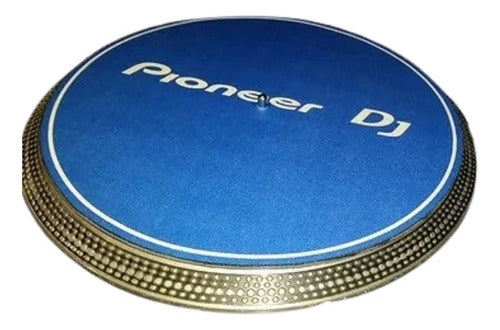 Pionner Dj Azul Slipmat Suave Djproaudio Excelente Calidad 0