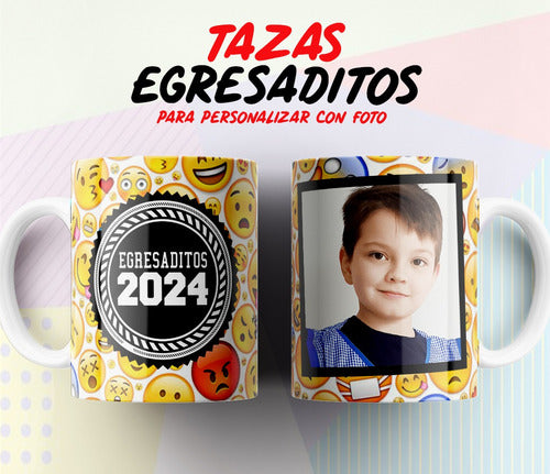 Imprimi Kits Plantillas Tazas Egresaditos 2023 Diseños Foto Sublimar #2 6