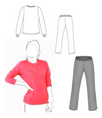 Moldes Unicose Conjunto Jogging Basico Mujer 1203 0