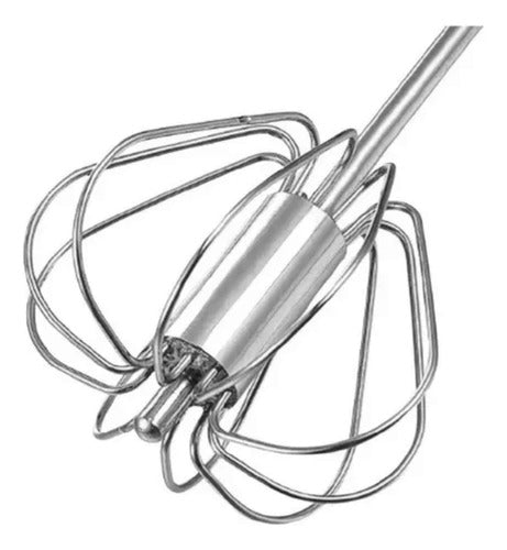 Serbazares Manual Semi-Automatic Piston Whipper Stainless Steel 2