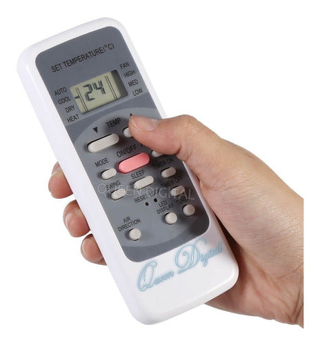 Queen Digital Air Conditioner Remote Control for WH-K9JE WC-E2BE R51K/B 0