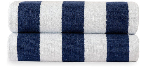 Lane Linen 100% Cotton Beach Towel, Set of 2 0