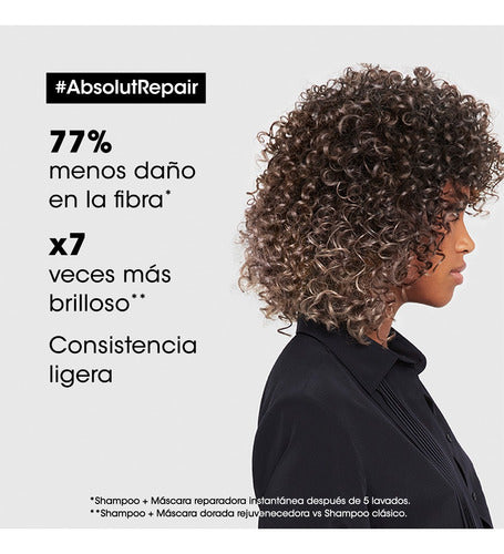 Shampoo + Acondicionador + Máscara Absolut Repair Loreal Pro 5