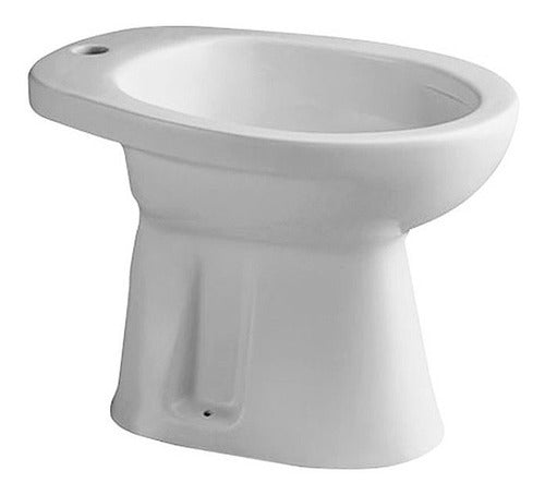 Bidet Ferrum Andina Para Grifería Monocomando Loza Blanco 0