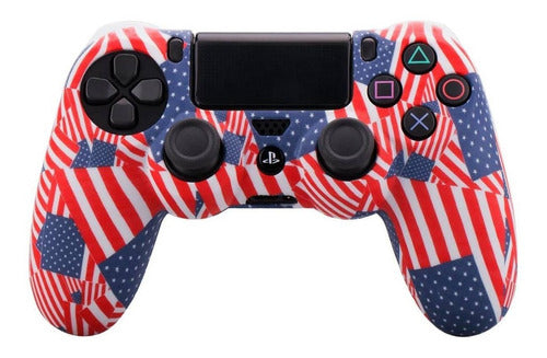 YoRHa Funda Joystick PS4 US Flag 1