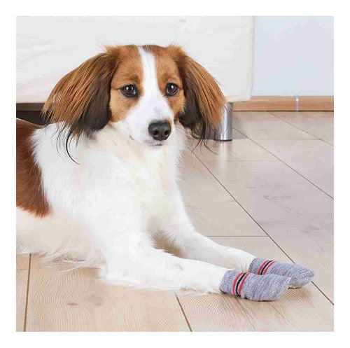 Trixie Anti-Slip Cotton Socks X2 for Dogs XL 1