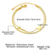 Burdah Elegant Double Chain Golden Lovers Bracelet 3