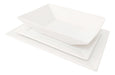 Oxford 4 Plato Playo Fuente Plana Bandeja Porcelana 25x16 Blank Bz3 4