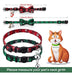 LLHK 4 Pack Christmas Cat Collars with Bowtie and Bell 4