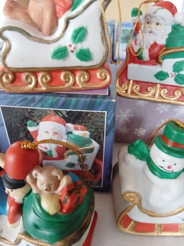 Sleigh Bell Campanas De Navidad Porcelana De Filipinas 3