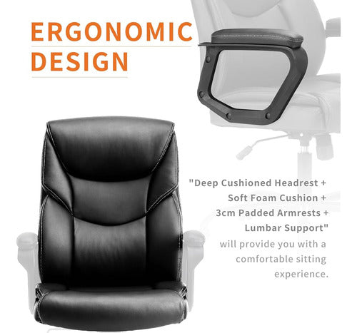 Zunmos Executive Office Desk Chair High Back Ergonomic Adjustable 1