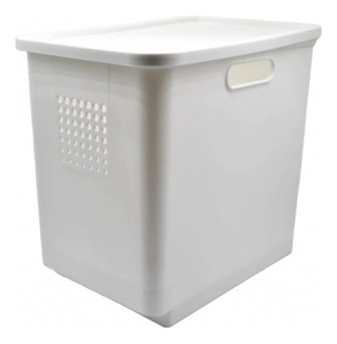 Generic Plastic Storage Box with Lid 26x18x24cm 0