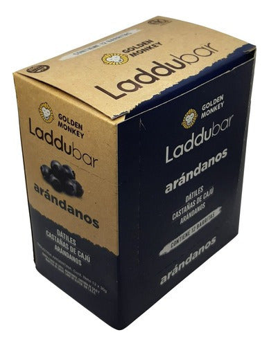 12-Pack LadduBar Blueberry Flavored 30g Raw Vegan Gluten-Free Kosher Bars 0