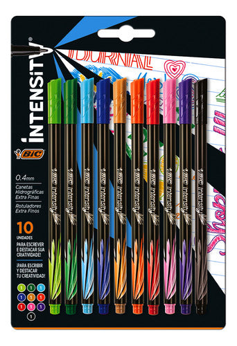 Microfibra Bic Intensity X10 Colores Surtidos 0