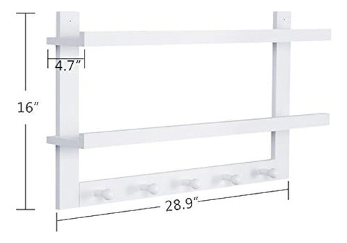 Welland 2-Tier Floating Entrance Shelf 4