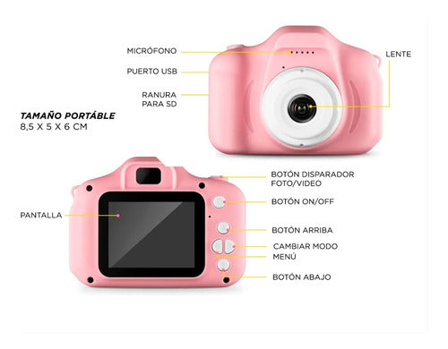 Mini Digital Rechargeable Kids Camera with Video Recording and Games 4