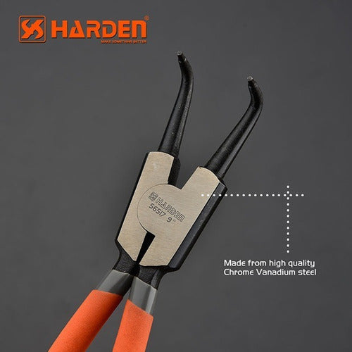 HARDEN Pinza Segger Abrir Curva 9'' 2