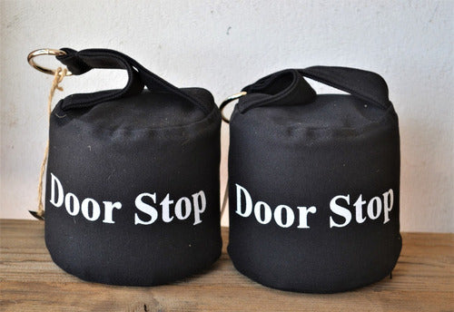 Luciano Dutari 2 Door Stop Bags with Sand - Black 1