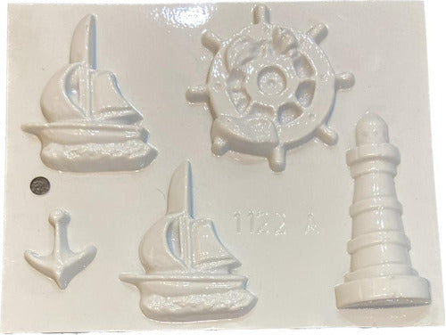 Plastichook Nautical Plaque - Lighthouse, Anchor, Sailboat, Helm, Nautical Boat 1