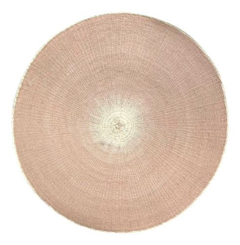 IMP Round Table Mat 37cm Synthetic Pink 0