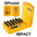 Ingco Set of 30 Impact Screwdriver Bits 0