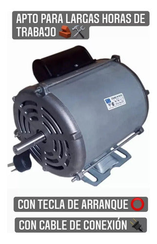 Motor Hormigonera Weg 150l 600w 1500rpm Aluminio 1